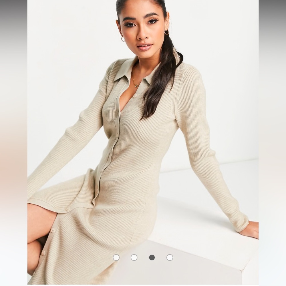 Abercrombie sweater dress in cream 🤍